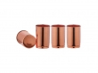 Set of Four Plain Copper Tumblers