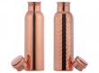 Set of Pure Copper Water Bottles 600 ML