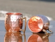 Set of Two Hand Hammered Copper Mini Mugs