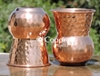 Set of Two Hand Hammered Copper Tumbler