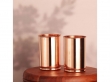 Set of Two Plain Copper Tumblers for Drinking Water