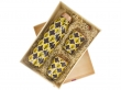  Pure Copper Water Bottle with 2 Tumblers Set Reaping Ayurvedic Benefits with GIFT PACKAGING Yellow