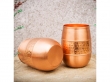 Copper Tumbler Set of 2 Hammered and Plain 250 Ml Capacity For Ayurveda Health Benefits Barrel