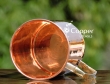 Handmade Plain Copper Mug with Brass Handles