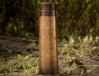 Light House Copper Water Bottle Etching Pattern 1000 Ml Capacity