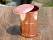 Plain Copper Tumbler with Lid for Storing and Drinking Water for Benefits of Ayurveda