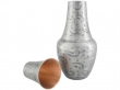 Pure Copper Bedside Water Carafe with Tumbler Capacity 1.4 Lt Silver