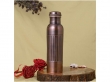 Pure Copper Bottle PREMIUM ANTIQUE Finish 950 Ml Capacity Lining Pattern