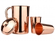 Pure Copper Pitcher  2 Tumblers Set  Glossy Finish for Ayurveda