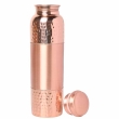 Pure Copper Water Bottle 1000 Ml Hammered and Plain Pattern