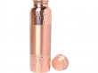 Pure Copper Water Bottle 1000 Ml Hammered and Plain Pattern