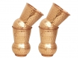 Set of Four Mughlai Style Hand Hammered Copper Tumblers