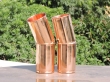 Set of Four Plain Copper Tumblers