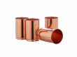 Set of Four Plain Copper Tumblers