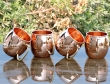 Set of Four Pure Copper Moscow Mule Plain Mugs