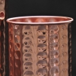 Set of Hammered Copper Water Bottle and Matching Copper Tumbler