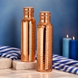 Set of Pure Copper Bottles 1000 ML Capacity