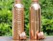 Set of Pure Copper Water Bottles 600 ML