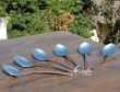 Set of Six Copper Plated Stainless Steel Spoons