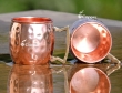 Set of Two Hand Hammered Copper Mini Mugs