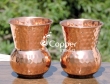 Set of Two Hand Hammered Copper Tumbler