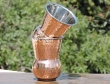 Set of Two Mughlai Style Hammered Copper and Steel Tumbler