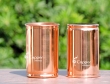 Set of Two Plain Copper Tumblers for Drinking Water