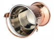 Copper Balti Serving Bucket with Stainless Steel For Home Kitchen Dining