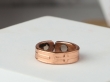 Copper Magnetic Ring with Cross Magnets-Adjustable Open Band