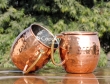 Copper Plated Hammered Stainless Steel Moscow Mule Mug Set