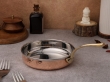 Copper Stainless Steel Fry Pan with Heat Resistant Handle