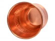 Copper Tumbler Set of 2 Hammered and Plain 250 Ml Capacity Curved