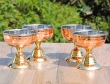 Copper and Stainless Steel Dessert Bowl Set