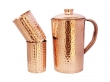 Hammered Jug And Two Hammered Tumbler Set