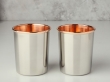Handcrafted Copper Inner Stainless Steel Tumblers - Set of 2
