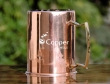 Handmade Plain Copper Mug with Brass Handles