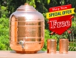 Handmade Pure Copper Water Dispenser with Stainless Steel Tap