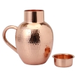 Premium Copper Pitcher With Bowl