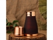 Pure Copper Bedside Carafe For Ayurveda Health Benefits Capacity 1 Liter Dark Cherry