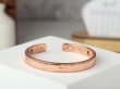 Pure Copper Cross Engraved Magnetic Cuff