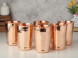 Pure Copper Hammered Drinking Tumbler Set of 6