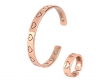 Pure Copper Heart Magnetic Bracelet Ring Set