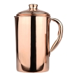 Pure Copper Pitcher 2 Tumblers Set Glossy Finish for Ayurveda