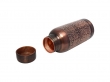 Pure Copper Water Bottle Beautiful Floral Pattern For Ayurveda Health Benefits 600 Ml Capacity