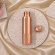 Pure Copper Water Bottle Plain and Hammered 1000 Ml Capacity For Ayurveda Health Benefits