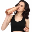 Pure Copper Water Bottle for Ayurvedic Health Benefits 900 Ml With Lacquered Outside