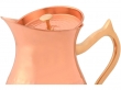 Pure Copper Water Hammered Jug with Lid and Brass Handle for Ayurveda Health Benefits 1 Liter Capacity Traditional Style