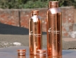 Set of Two Copper Water Bottles for Ayurvedic Benefits