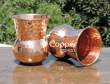 Set of Two Hand Hammered Copper Tumbler