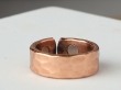 Copper Hammered Open Cuff Magnetic Ring
